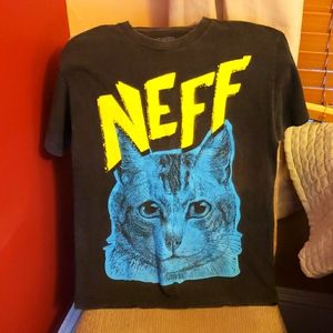 Mens Neff Medium tshirt with cat